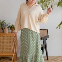 【取引済み！】CLETTE 大きいサイズ ドットスカート 3L ...