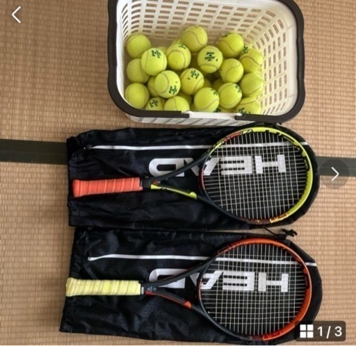 テニスラケット、ボール