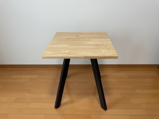 【kanademono】カフェテーブル ラバーウッドナチュラル 63cm