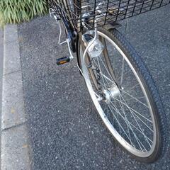 中古自転車2816 前後タイヤ新品！ 26インチ 6段ギヤ LEDオート