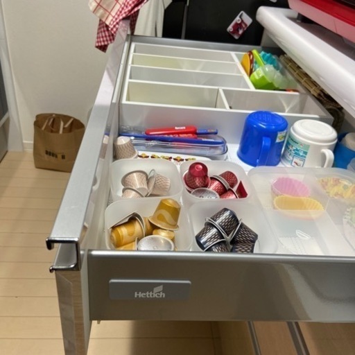【値下げ】調理器具収納付き食器棚