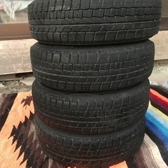 【4本セット】DUNLOP wintermaxx wm02 スタッドレスタイヤとホイールセットの画像