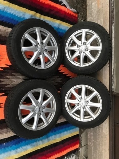 【4本セット】DUNLOP wintermaxx wm02 スタッドレスタイヤとホイールセット