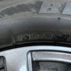 NBOXで使用していたホイール4本（155-65-14タイヤ付）の画像