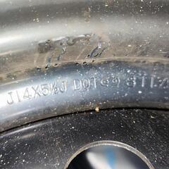 タイヤホイールセット 175/65r14 九分山 鉄チンの画像