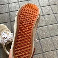 VANS  アイボリー　スニーカー　24.5センチの画像