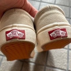 VANS  アイボリー　スニーカー　24.5センチの画像