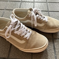 VANS  アイボリー　スニーカー　24.5センチ