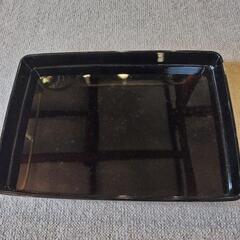 冠婚葬祭用 黒塗りお盆の画像