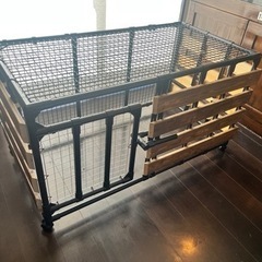 犬用ゲージ　手作りの画像