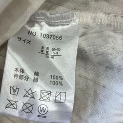 【中古】50～70㎝　ベビーロンパース（半袖）の画像