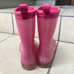 長靴19センチ　ピンク色の画像
