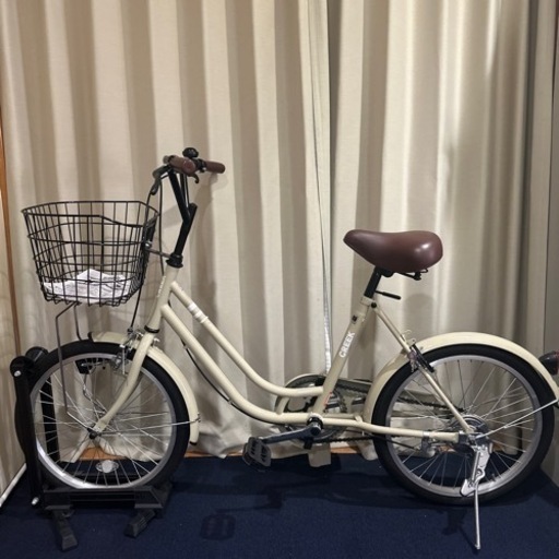 (美品)20インチ　自転車　ベージュ