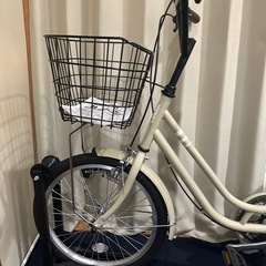 (美品)20インチ　自転車　ベージュ