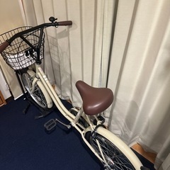 (美品)20インチ　自転車　ベージュ