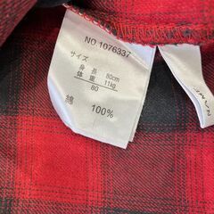 【中古】80㎝　バースデー購入　長袖シャツの画像