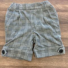 【中古】80㎝　チェックハーフパンツ