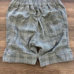 【中古】80㎝　チェックハーフパンツの画像