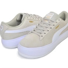 PUMA SUEDE MAYU PUTTY-PUMA WHITE 380686-16 プーマ スウェード マユ スニーカー 厚底 の画像