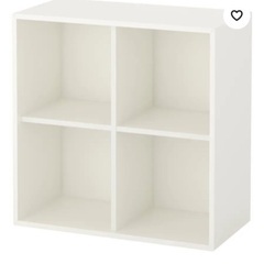 IKEA キャビネット オープン ホワイト 脚付き