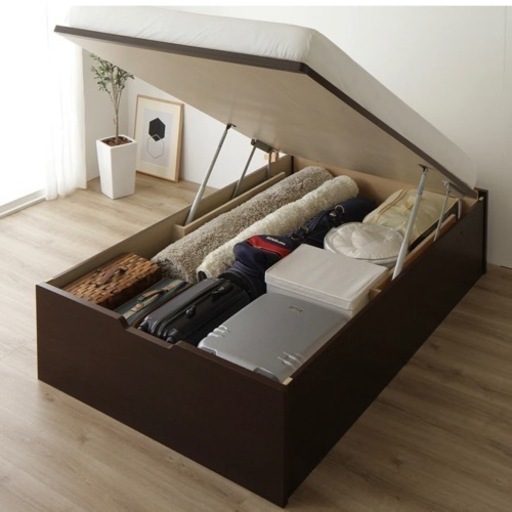 セミシングル　ハイタイプ　跳ね上げ式ベッド