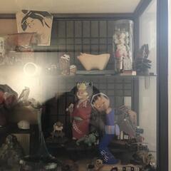 古民具　民芸品　工芸品　日本人形　ケース姫ダルマ