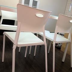 テーブル&椅子4脚　※即取引希望の画像