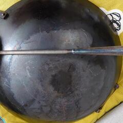 山田 鉄打出中華鍋 30cm＋遠藤商事 中華お玉大の画像