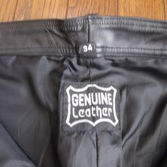 本革パンツ　ブーツカット　　ウエスト８６CMの画像