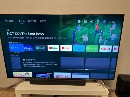 SONY 2019年製 49インチ 4K液晶スマートテレビ ★サウンドバー付き