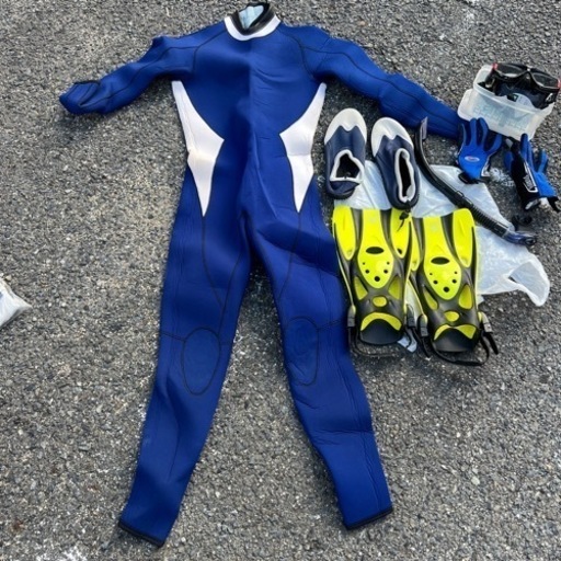 ウェットスーツ 冬用 ダイビング1式