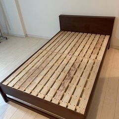 すのこベッドフレーム　セミダブルの画像