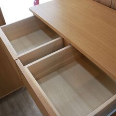 219)【美品】無印良品 MUJI オーク材 木製 チェスト 6段 7杯 ワイド ナチュラル シンプル ハイタイプ 収納家具 タンス 北欧スタイル