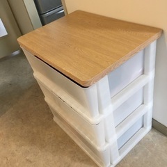 ニトリ　天坂チェスト　3段の画像