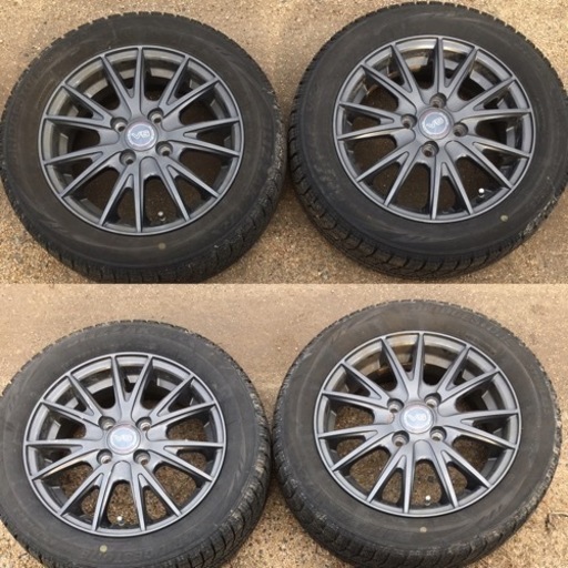 ブリヂストン  VRX 2018製造　155/65R14 ウェッズVS タイヤホイールセット