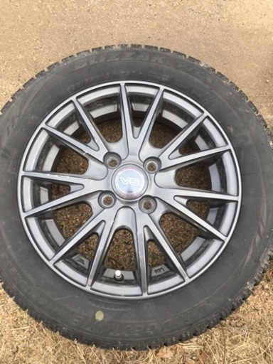 ブリヂストン  VRX 2018製造　155/65R14 ウェッズVS タイヤホイールセット