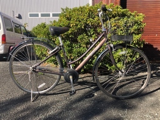 ブリヂストン　アルベルト　27インチ　5段変速　後ろキャリア　両立てスタンド