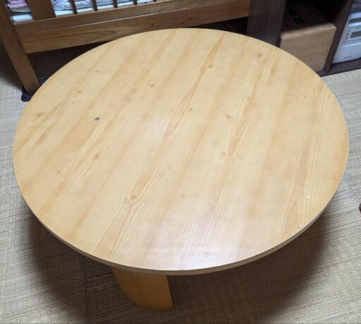 元　家具調丸いコタツ　重い!