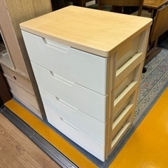 【リサイクルサービス八光】幅55.5　ウッドトップチェスト 4段...