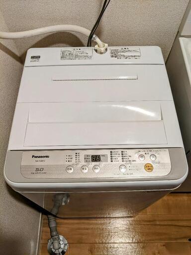 2019年製 Panasonic洗濯機 (容量:5kg) ★新品糸くずフィルター付★