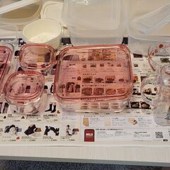 プラスチック容器＋ガラス容器＋ボウルの画像