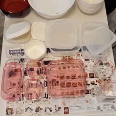 プラスチック容器＋ガラス容器＋ボウル