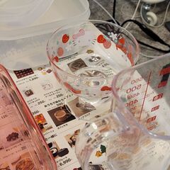 プラスチック容器＋ガラス容器＋ボウルの画像