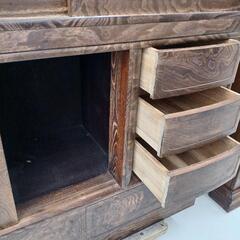 ※値下げ致しました。【ドリーム尾浜店】桑 茶箪笥 アンティーク 現状販売の画像