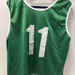▼あげます！0円【メッシュゼッケン】11番　グリーン　緑　サッカ...
