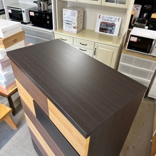 【超美品‼️】現行モデル♪ ニトリ 80cm幅6段ハイチェスト(カレナ80HC) タンス 衣類収納家具 マルチカラー♪