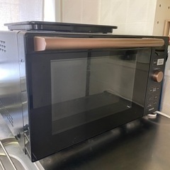 山善　オーブンレンジ　18L フラットテーブル