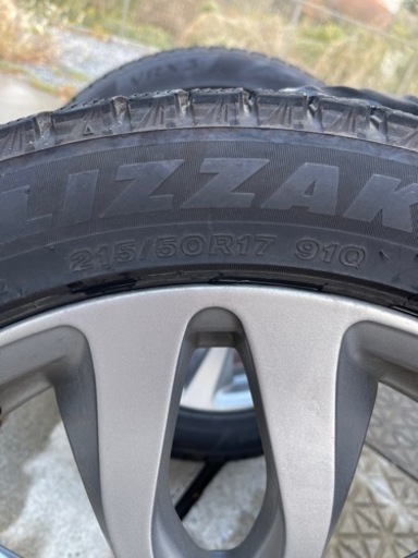 215/50R17 2021年製ブリザック　ホイールセット　