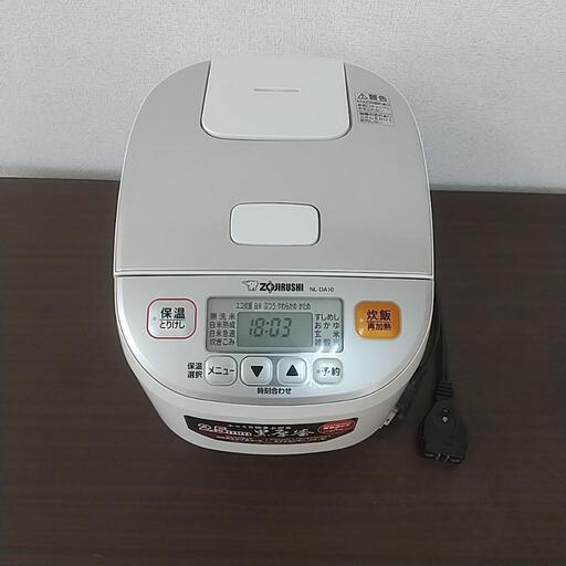 動作確認済み/ZOJIRUSHI/炊飯器/5.5合炊き/NL-DA10/B-1