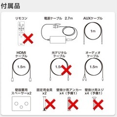 未使用サウンドバー1本の画像